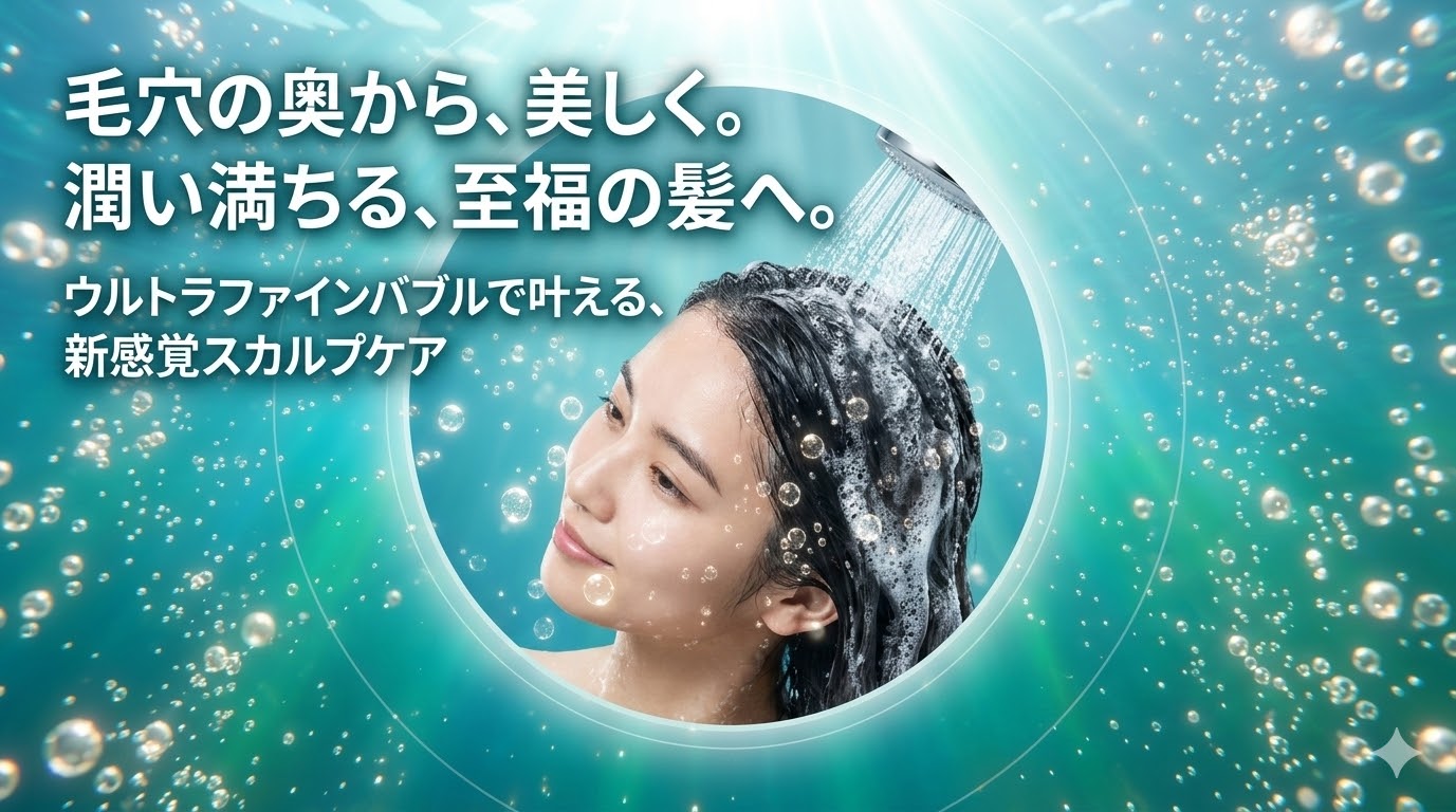 毛穴の奥から、美しく。潤い満ちる、至福の髪へ。